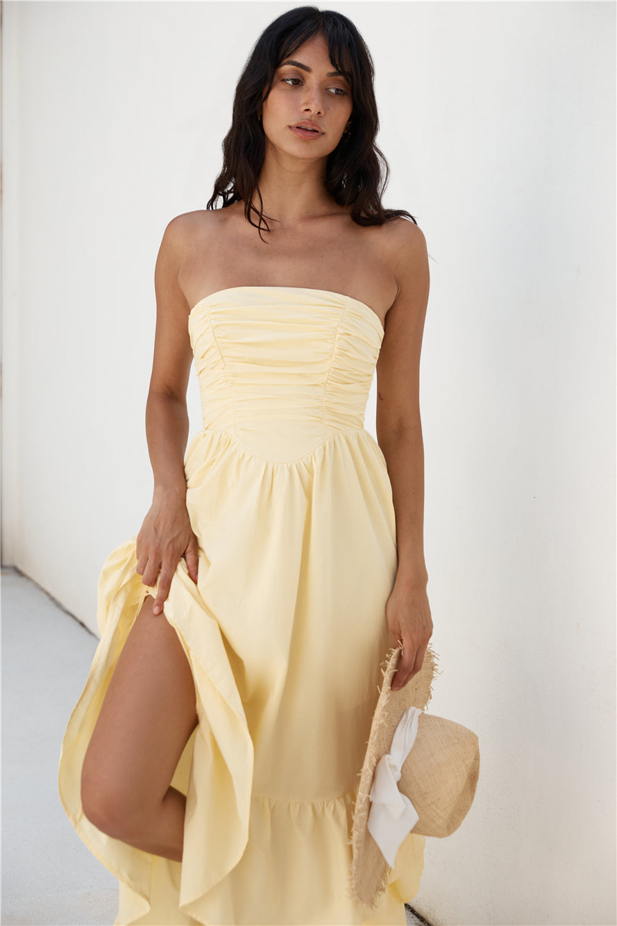 Love In The Summer Maxi Dress Yellow