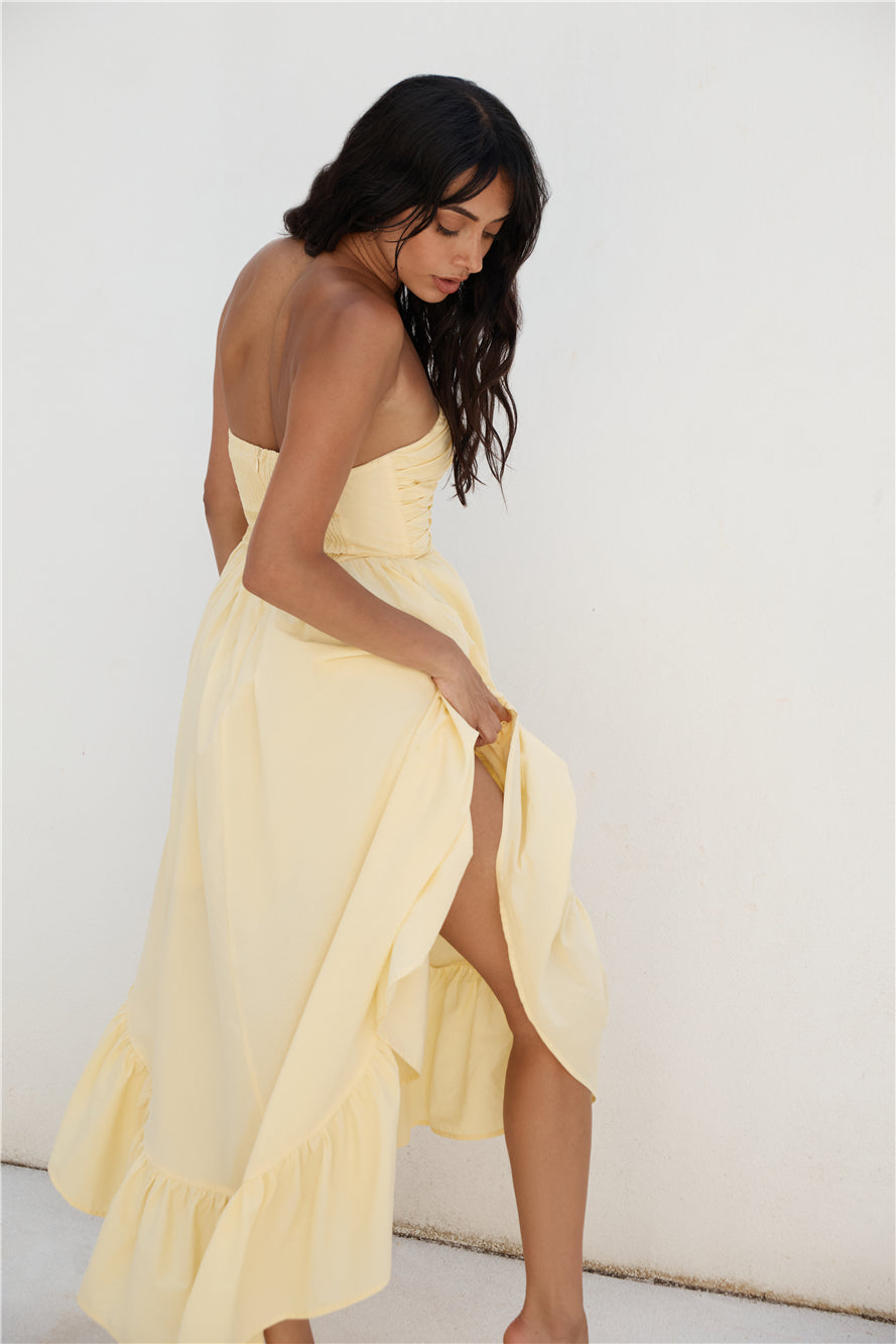 Love In The Summer Maxi Dress Yellow