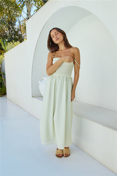 Honey Skies Maxi Dress Green