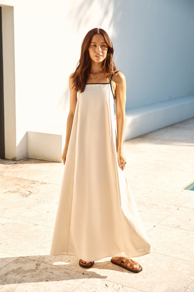 Looking Forward Maxi Dress Cream