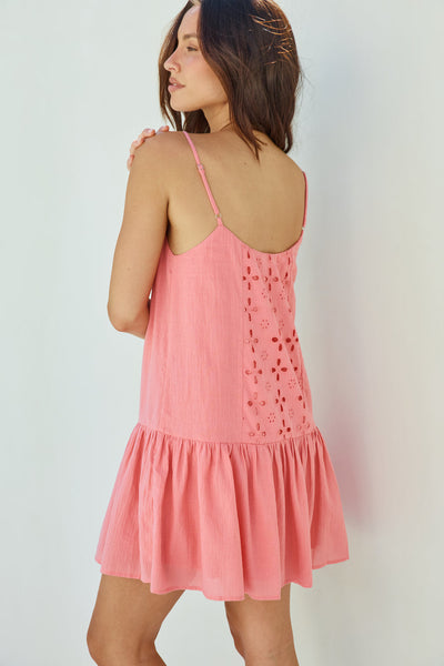 Coral Craze Mini Dress Pink