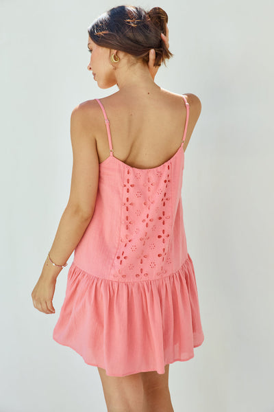 Coral Craze Mini Dress Pink