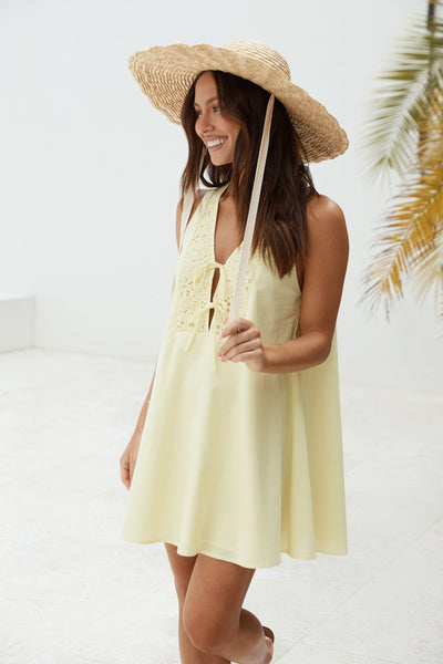 Love In Limoncello Mini Dress Yellow