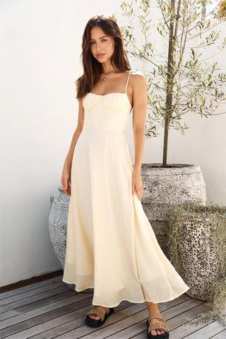 Best Dressed Maxi Dress Yellow