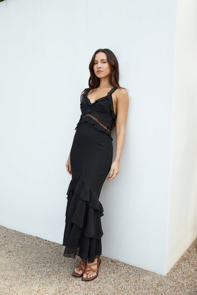 Dance Away Maxi Dress Black