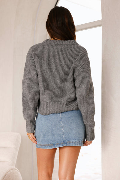 Luella Knit Top Grey