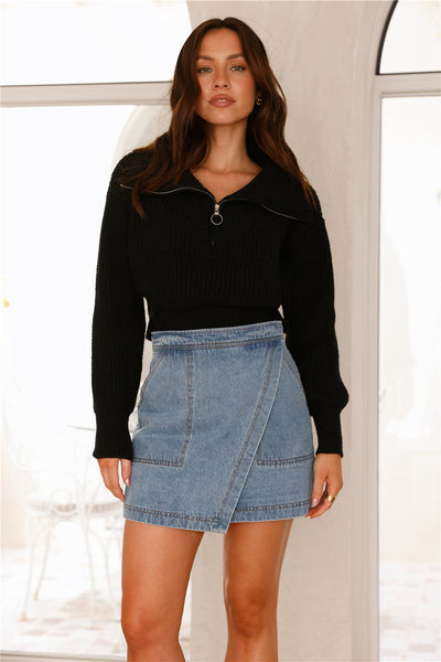 Noelle Knit Jumper Black