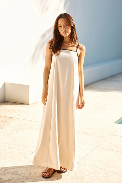 Looking Forward Maxi Dress Cream