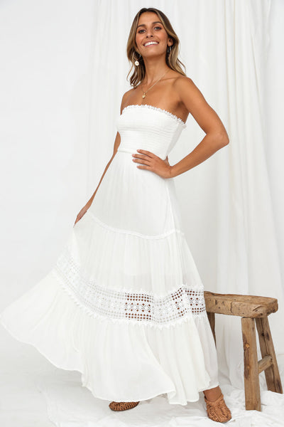 White Agatha Maxi Dress