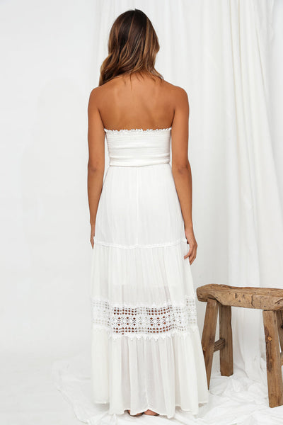 White Agatha Maxi Dress