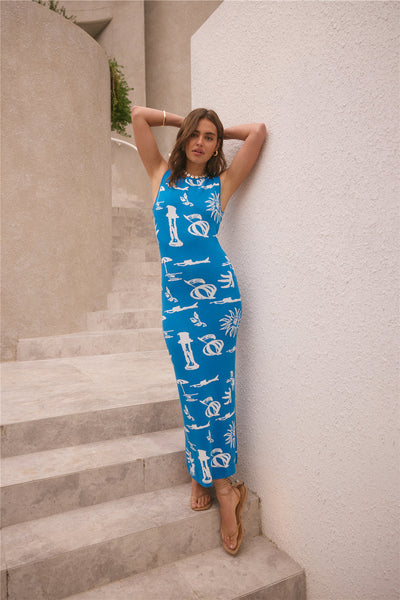 Laguna Maxi Dress Blue