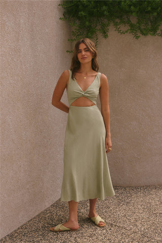 Soft Silhouette Maxi Dress Sage