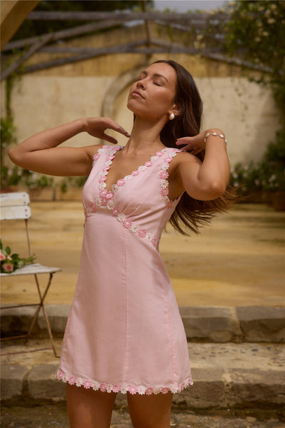 Beneath the Blossoms Mini Dress Pink