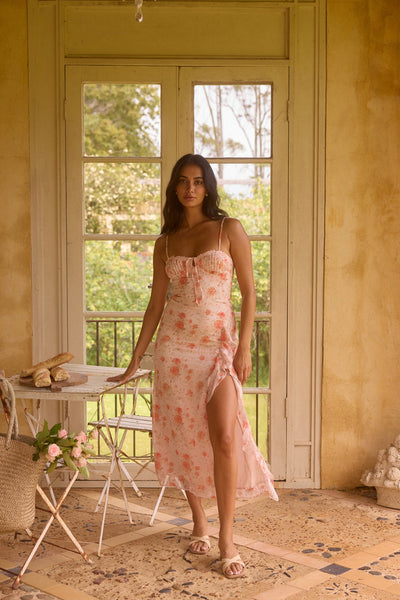 Blossom Bliss Maxi Dress in Pink