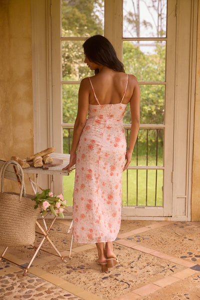 Blossom Bliss Maxi Dress in Pink