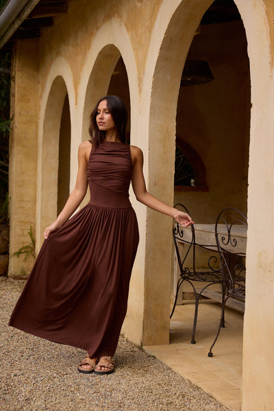 Aulani Robyne Maxi Dress Brown