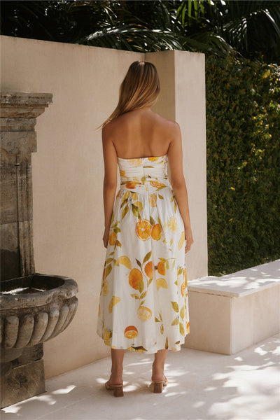 Golden Glow Maxi Dress Yellow