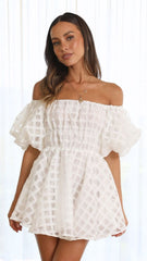 Malery Mini Dress - White