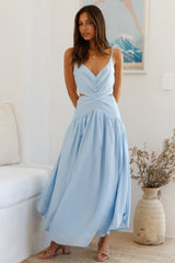 Azure Horizon Maxi Dress Blue