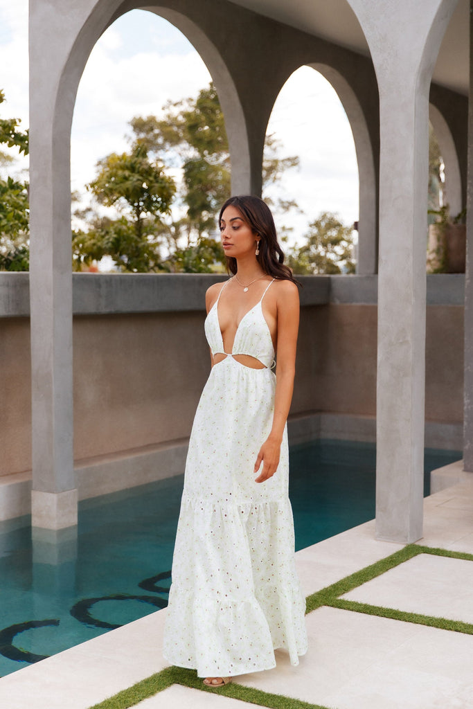 HELLO MOLLY Trust My Words Maxi Dress Green Gabi Swimwear HELLO MOLLY Trust My Words Maxi Dress Green Gabi Swimwear