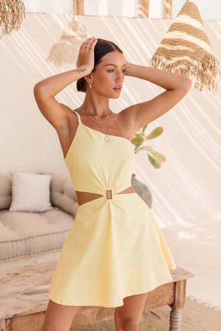 Beginning Of Love Dress Yellow