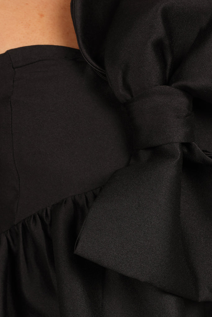 Betina Bow Front Maxi Dress - Black Gabi Swimwear Betina Bow Front Maxi Dress - Black Gabi Swimwear