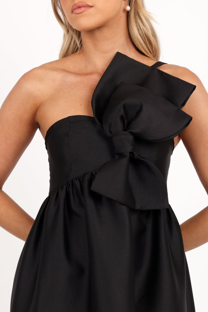 Betina Bow Front Maxi Dress - Black Gabi Swimwear Betina Bow Front Maxi Dress - Black Gabi Swimwear