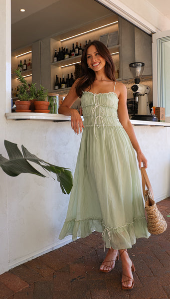 Dorothy Maxi Dress (Sage)