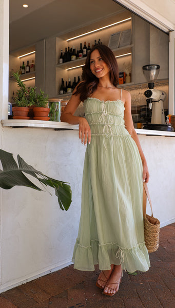 Dorothy Maxi Dress (Sage)