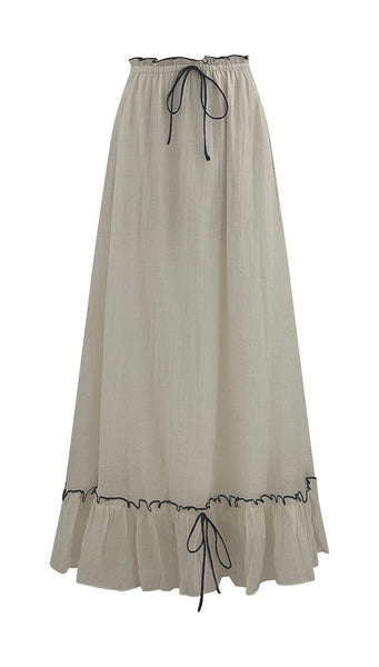 Dorothy Maxi Skirt (Cream)