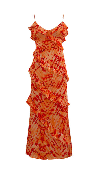 Orange Solstice Maxi Dress (Sunset)