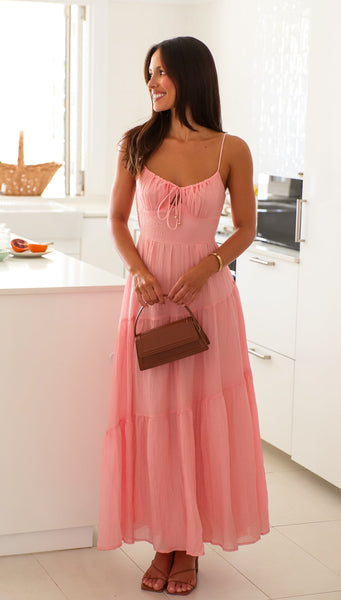 Julia Maxi Dress (Pink)