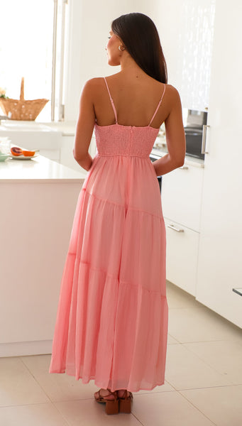 Julia Maxi Dress (Pink)