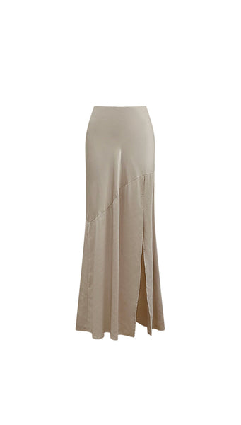 Florentine Maxi Skirt (Oyster)