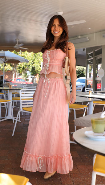 Dorothy Maxi Skirt (Apricot)