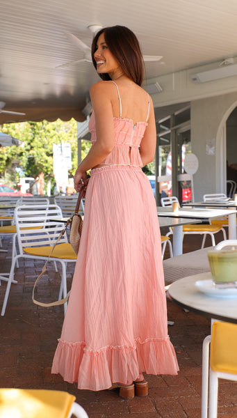 Dorothy Maxi Skirt (Apricot)