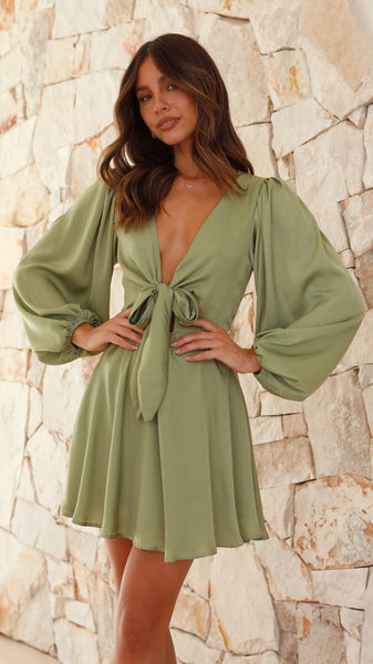 Sola Mini Dress - Olive