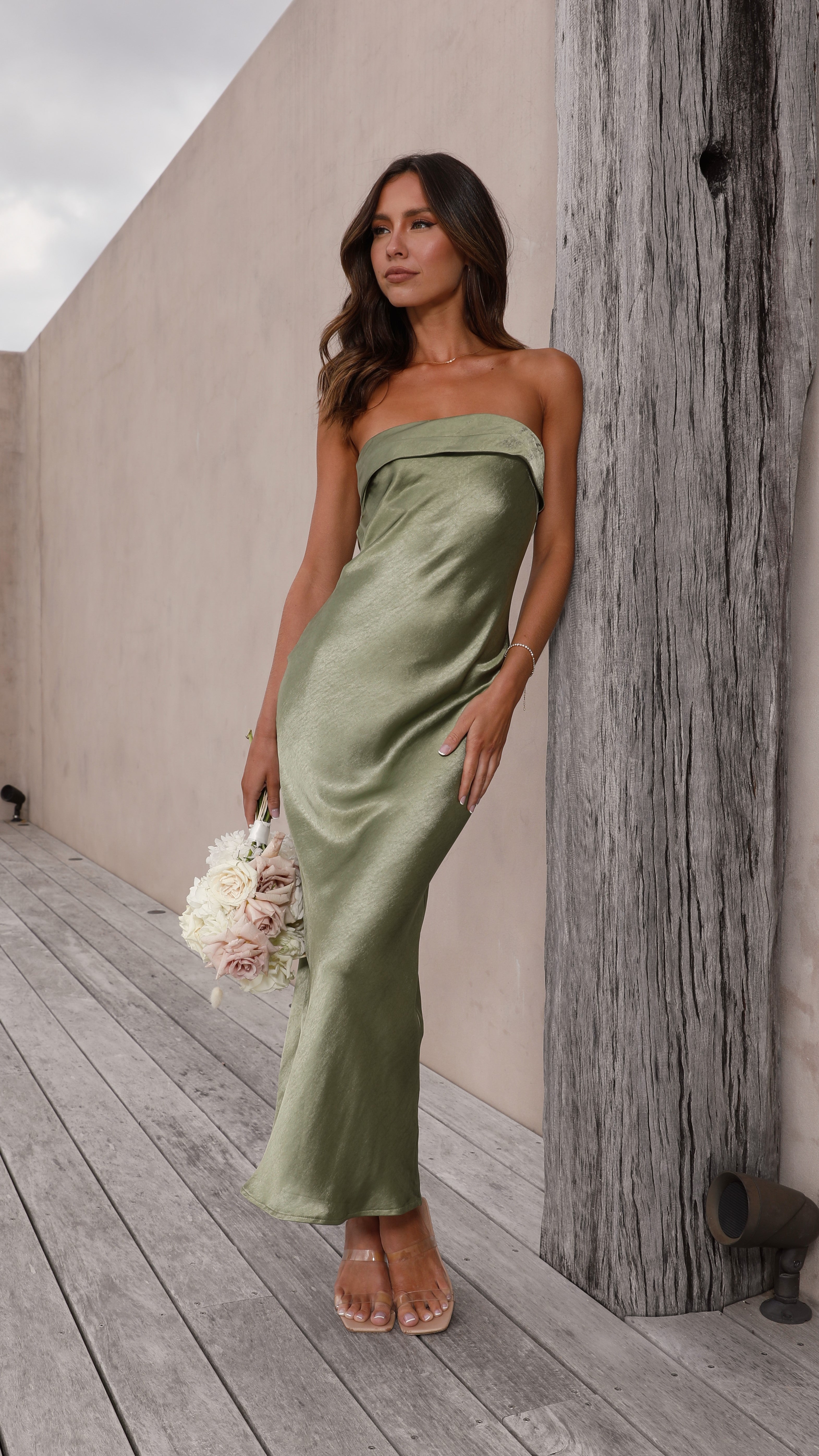 Gisele Maxi Dress - Olive