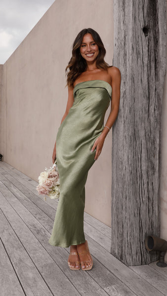 Gisele Maxi Dress - Olive