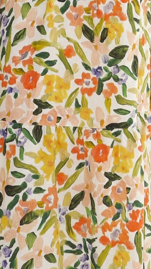 Audrie Mini Dress - Lemon Floral