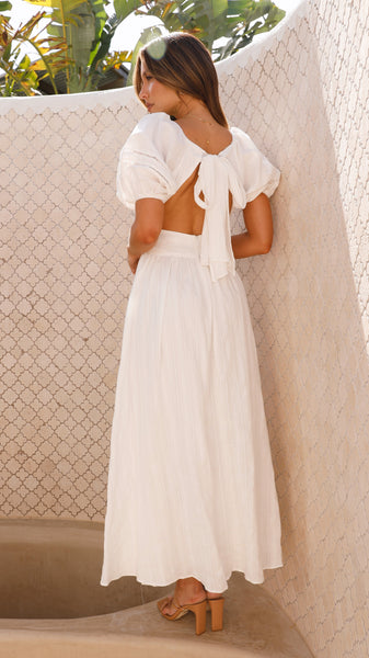 Alicia Maxi Dress - White