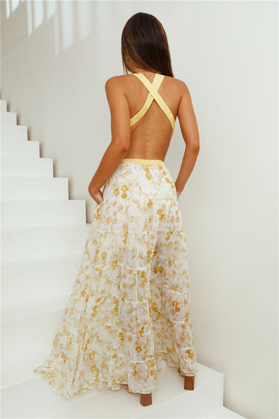 HELLO MOLLY Fashion Forward Maxi Dress Yellow