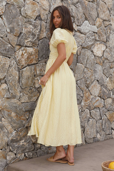 Busy Bee Maxi Dress Yellow