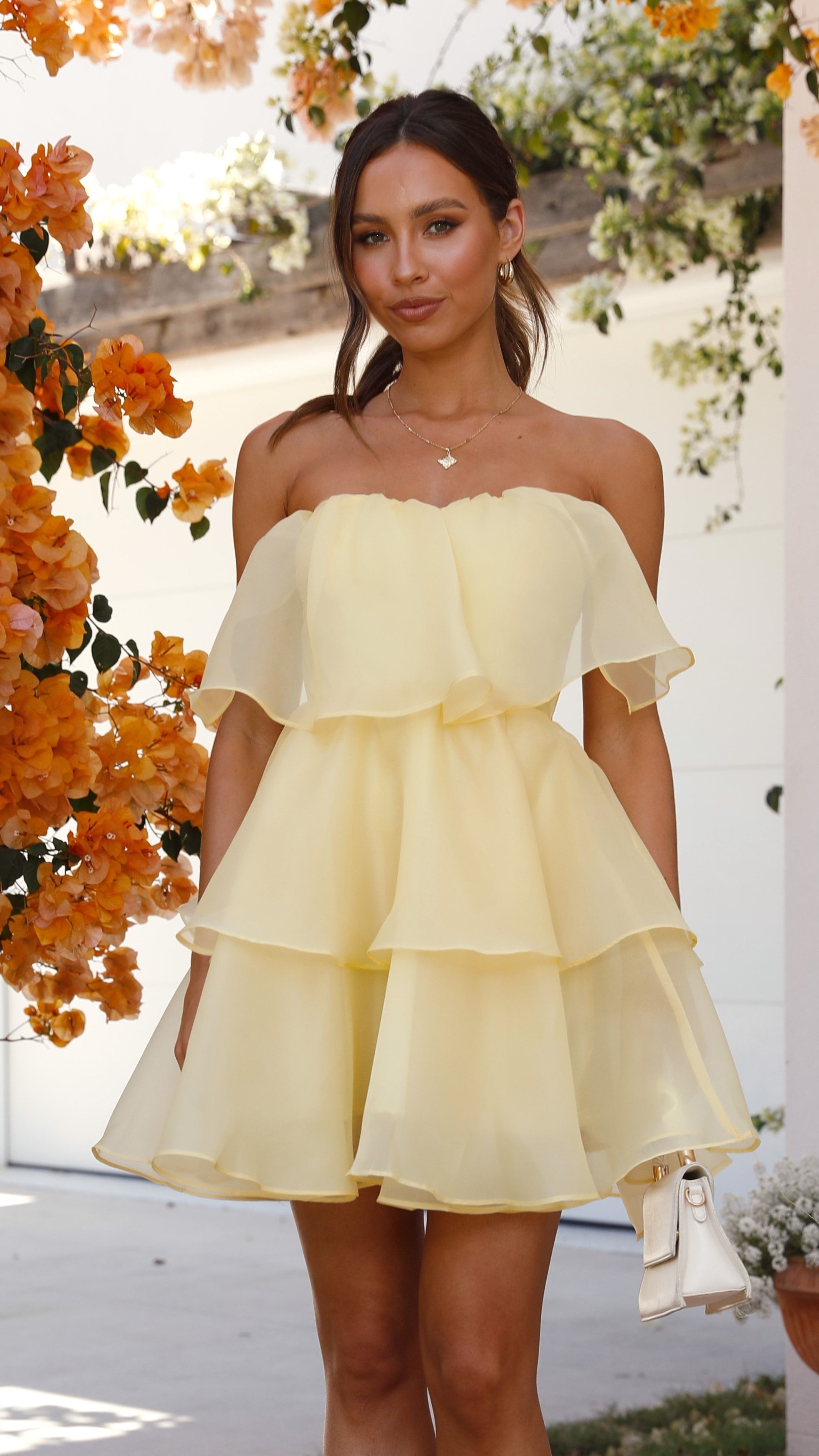 Fantasia Mini Dress - Yellow