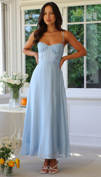 Sorrela Maxi Dress (Blue)