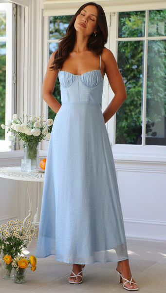 Sorrela Maxi Dress (Blue)