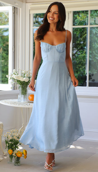 Sorrela Maxi Dress (Blue)