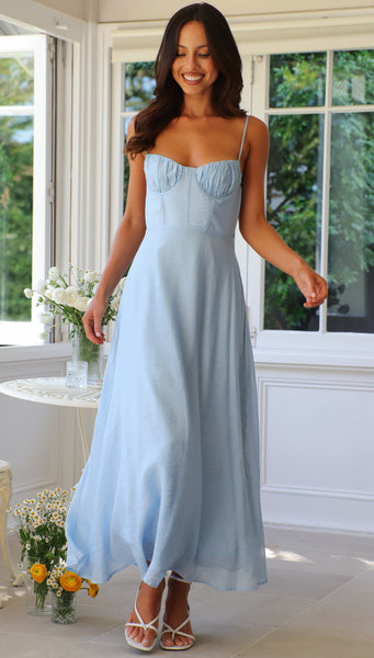 Sorrela Maxi Dress (Blue)