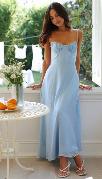 Sorrela Maxi Dress (Blue)