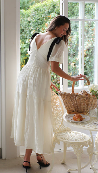 White Livia Maxi Dress